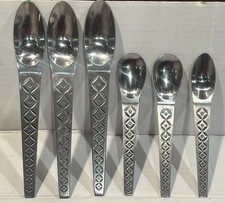 MCM Stanley Roberts Flatware Spoon SRB100 Geometric Danish Influence(6) Pc picture