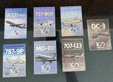 American Airlines 100th Anniversary 7-Card Trading Set picture