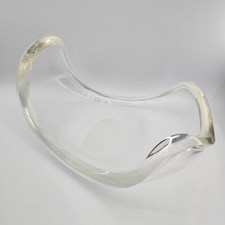 MCM Ritts Astrolite  Lucite Sculptural Double Lip 21” Lucite Bowl WOW picture