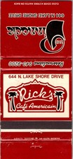 Rick's Cafe Americain Vintage Matchbook Cover TMM18-3 picture