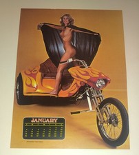 Vintage 1976 Rogue Magazine Calendar Photo Art Custom Chopper Trike Layout Set picture