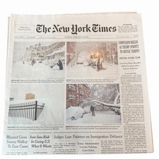 The New York Times Newspaper February 24 2026 Blizzard Snowy Wallop East Coast picture