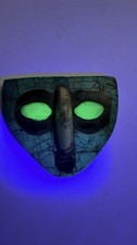 Ojuelos De Jalisco Tourquoise Mosiac Mask Pendant Mexico Ye Ming Zu Glowing Eyes picture