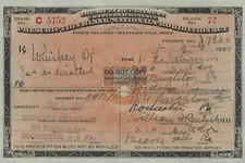 PROHIBITION WHISKEY LIQOUR PRESCRIPTION MEDICINAL 1924 4X6 PHOTO picture