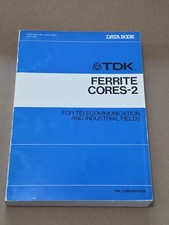1987 TDK DATA BOOK , FERRITE CORES-2 No DLE877-002H picture