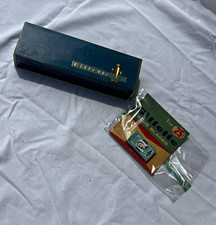 Gillette Double Edge Safety Razor Metal Case w/ Blade Dispenser & Blades picture
