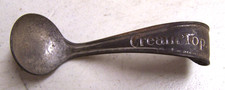 Vintage Cream Top Original Dairy Milk Advertising Spoon Silver Patent 1924 1925 picture