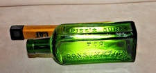 1890s Piso's Cure For Consumption Bottle Hazeltine Co Green Glass Antique Drug picture