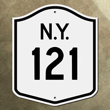 New York state route 121 highway marker road sign shield 1951 Hudson Valley picture