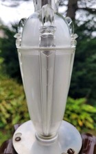 Vtg 1940s Art Deco Ceiling Light Fixture Replacement Parts Frosted picture