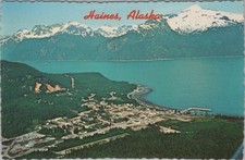 Haines Alaska AK Aerial view of Haines and the Inland Passage 4x6 Postcard picture