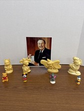 Vintage Walt Disney Color Portrait 8X10 Lot Four Vintage Candy Molds, & Figures picture