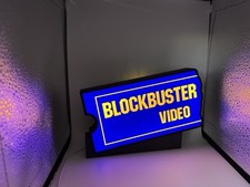 Blockbuster Video Retro Display | 3D Printed  Decor | USB Illuminated Sign picture