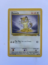 Vintage Pokemon Jungle 1999 Set Meowth 56/64 Unlimited Common NM picture