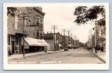 J90/ Maquoketa Iowa RPPC Postcard c1910 W. Side Main St Opera House 260 picture