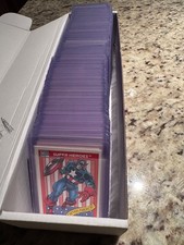 1990 Series 1 Marvel Impel 1-162 Complete Set.  All cards sleeved and protected picture
