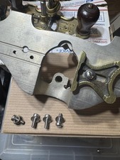 Reproduction Stanley Router Plane Fence Screw and Washer - Frequently Missing - picture