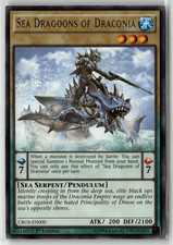 Yu-Gi-Oh Sea Dragoons of Draconia Rare CROS-EN000 1st Edition Excellent picture