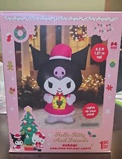 BRAND NEW 4.5FT KUROMI LIGHT UP CHRISTMAS INFLATABLE HELLO KITTY picture