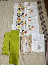Vtg Complete DIY Apron Kit ~ Bird Motif Fabric Circa 1969 ~ Midcentury Craft picture