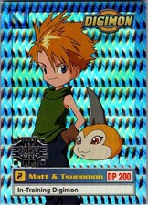 1999 Upper Deck Digimon Series 1 Matt & Tsunomon Holo picture