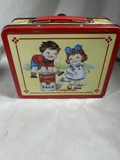 Vintage 1998 Campbell's Soup Kids Tomato Soup Metal Lunch Box CSC Collectible picture