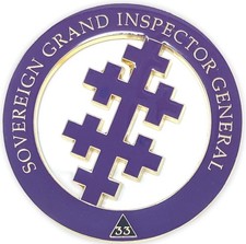 Sovereign Grand Inspector General Cut-Out Car Emblem picture