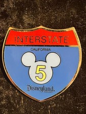 Disney Pin Disneyland Interstate 5 California Freeway Sign Mickey Mouse 2008 picture