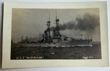 c1910s RPPC USS North Dakota WWI Attack Submarine Postcard Real Photo picture