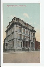 Louisville KY postcard - Boys High School 1910 picture