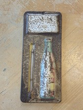 1940's Vintage Royal Crown Cola Embossed Metal Thermometer - RC Cola Thermometer picture