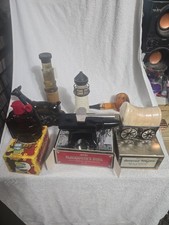 Vintage Avon Collection 7 After Shave Cologne Bottles , Telescope ,anvil ,wagon  picture