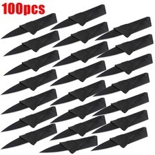 100PCS Folding Ultra-Thin Pocket Credit Card Knife Cardsharp Wallet Micro Knives picture
