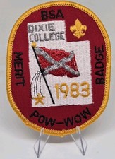 Vintage 1983 BSA MERIT BADGE POW WOW DIXIE COLLEGE picture