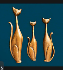 Sexton Cat Wall Sculptures Set of 3 Metal Decorative Sculptures picture