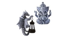 Goodeco Dragon Tree Hugger & Solar Ganesha for Garden Decor with Gift Appeal picture