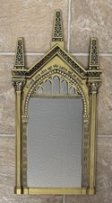 Harry Potter Gold Mirror of Erised Hanging Wall Decor with Stand 20x10 picture