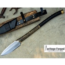 Hellboy Spear/ hand forged spear /8 inches Long Blade spear/ Movie Spear/Forged picture