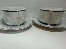 Swid Powell American Airlines Gwathmey Siegel Cup Saucer Set Vintage picture