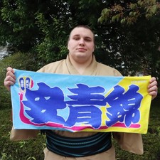 Aonishiki Nobori-Style Sumo Towel – Imabari Made Japanese Cotton Towel Japan picture