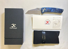 Kansept Main Street K1015V6 Damascus Titanium Lightning Strike Knife NEW picture