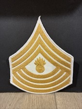 US Marine Corps Master Gunnery Sergeant Gold On White Dress Stripes Chevrons picture