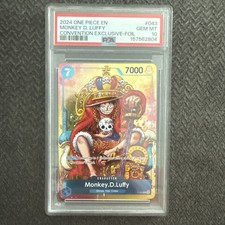 2024 One Piece EN Monkey D. Luffy #043 Convention Exclusive Foil PSA 10 picture