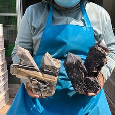 2pc 6.27LB Natural Sphalerite Crystal Obelisk Quartz Multi pointed tower Healing picture