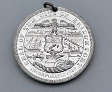 Vintage 1903 Bridgeport, Connecticut Old Home Week Commemorative Medal picture