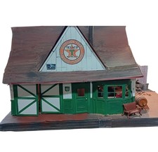 1/16 Vintage Texaco Station Scratchbuilt Art Diorama..Detailed..plugin Lit. picture