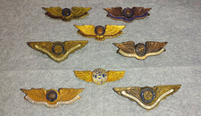 American Legion Aviation Wing Pins Aerial Roundup 1934-1983 Les Buchner 8ct picture