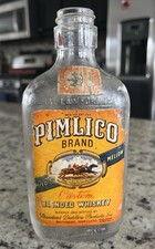 Vintage 1941 PIMLICO Whiskey Bottle Standard Distillers Baltimore MD Horse Race picture