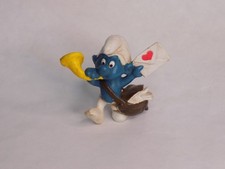 SMURFS Peyo POSTMAN Smurf w/ Love Letter Vintage 1978 Hong Kong Schleich 20031 picture