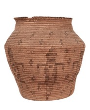 Antique Pima Basket with Gila Monsters ca. 1920s 8